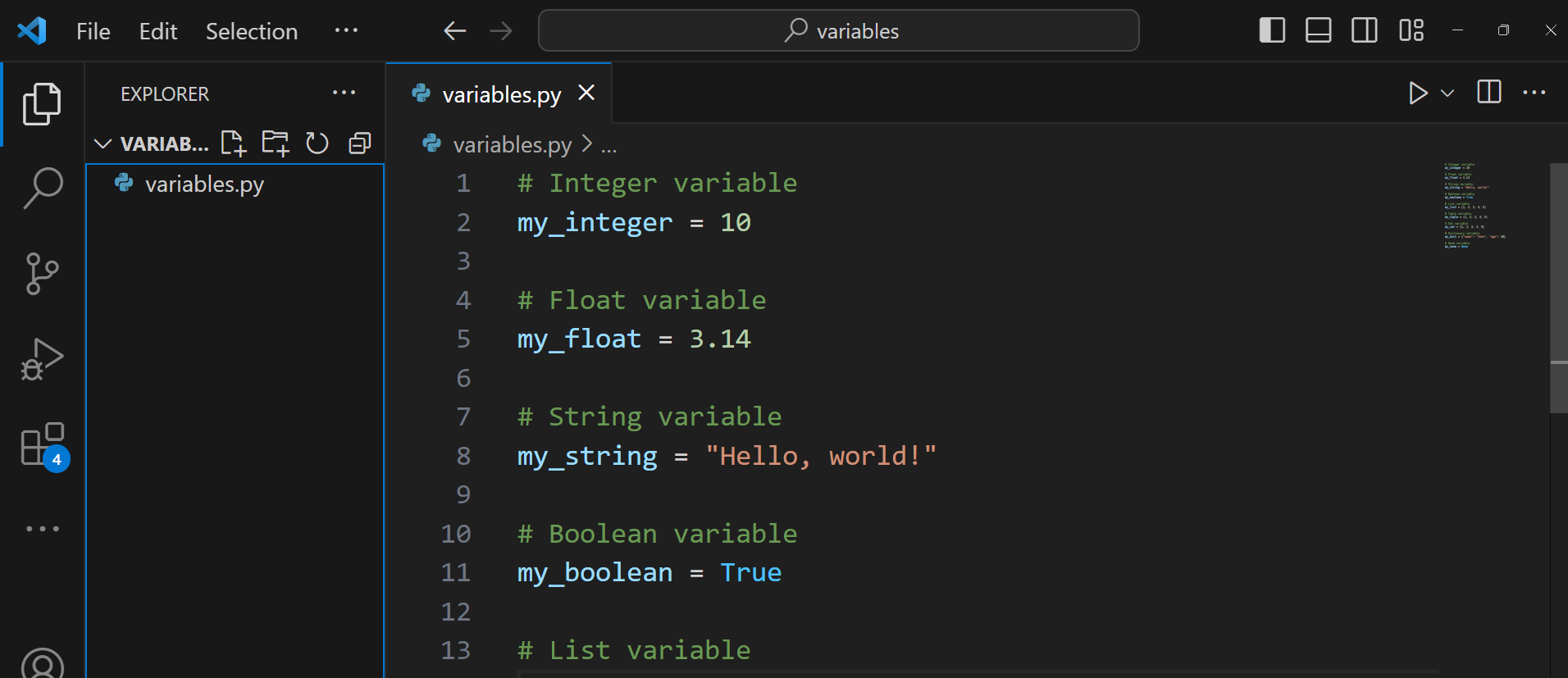 Python Variables